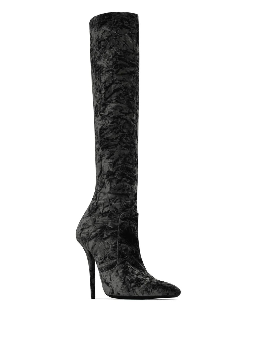 Ella velvet 110mm thigh-high boots - 2
