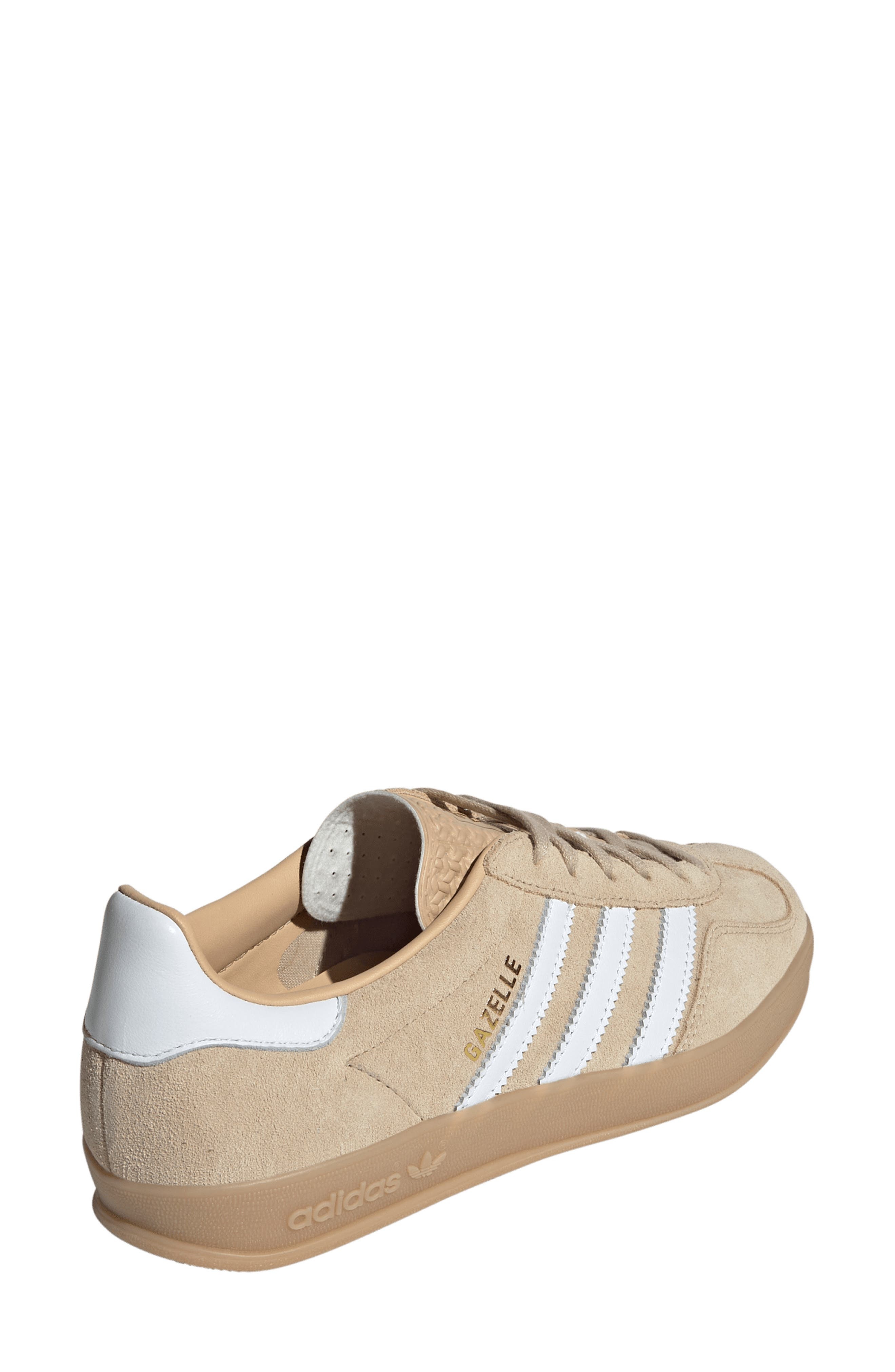 adidas Gazelle Indoor Sneaker in Magic Beige/White/Gum at Nordstrom - 2