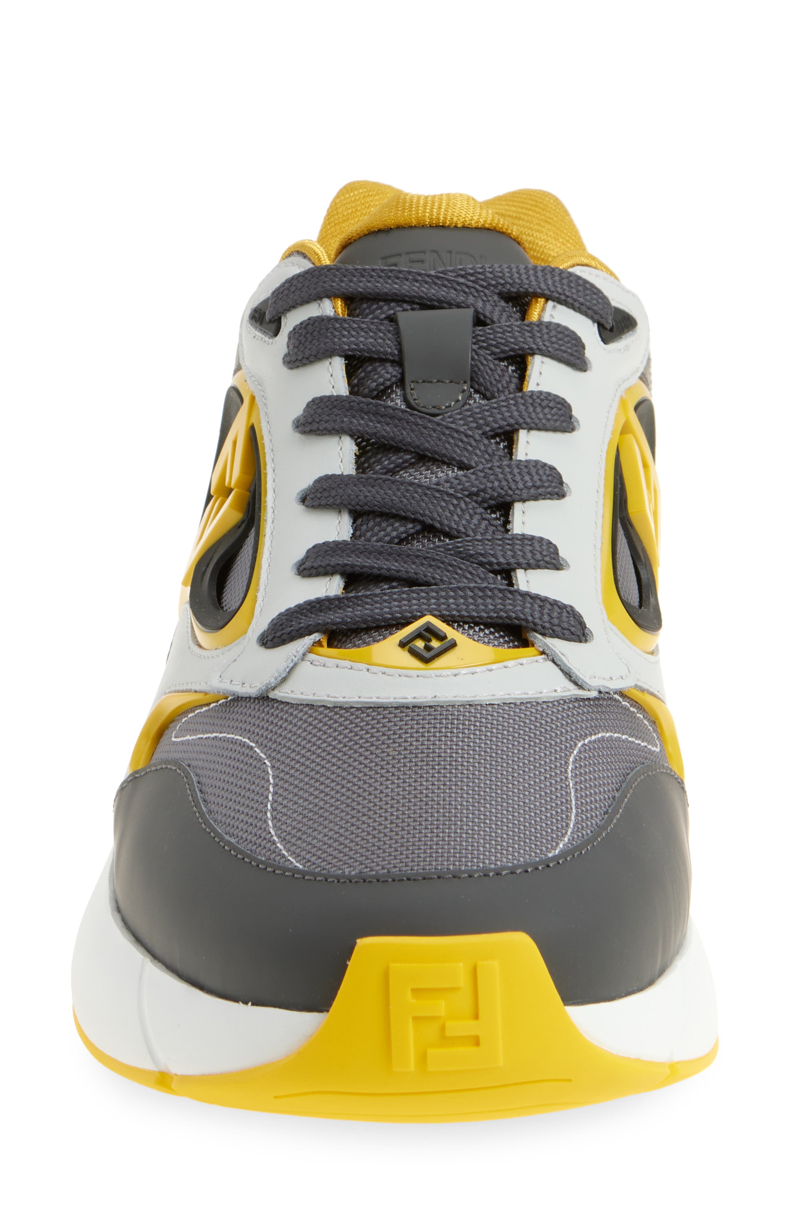 Fendi Forward Low Top Sneaker in Silver Senap at Nordstrom - 4