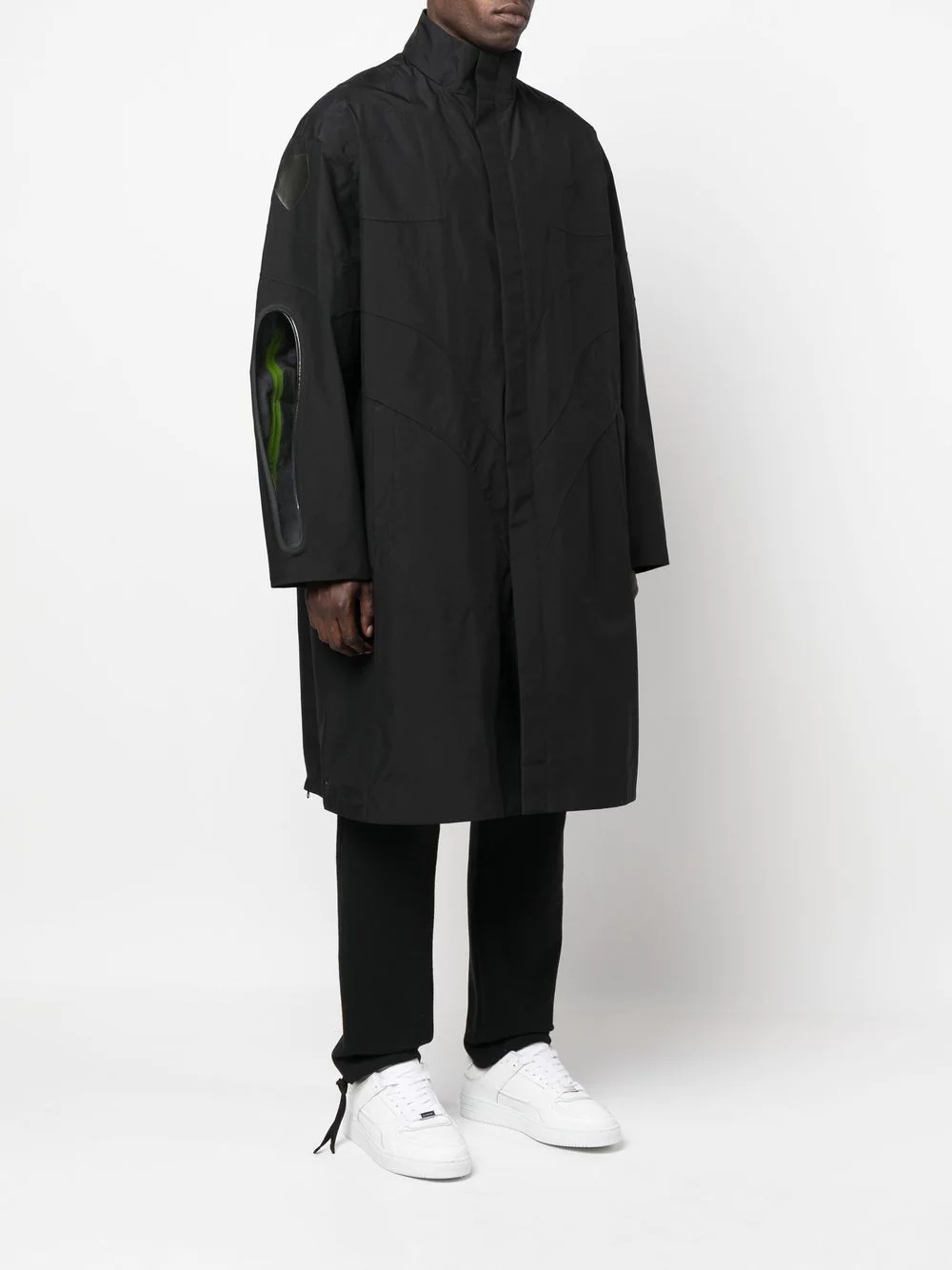 Undercover midi single-breasted coat - 4