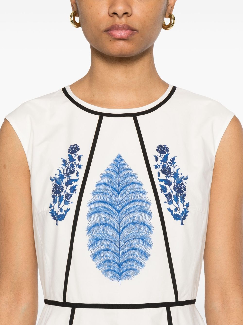 foral-print midi dress - 5
