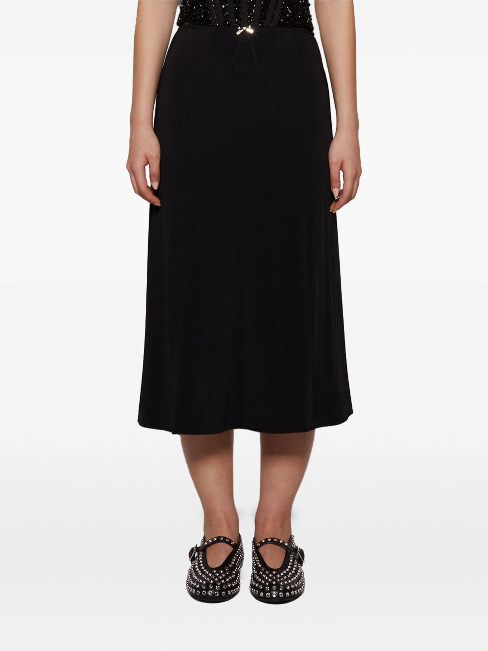 mid-length skirt - 3