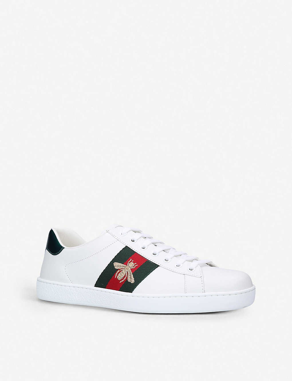 Men's New Ace Bee leather trainers - 3