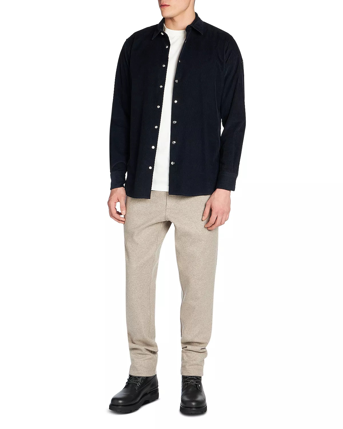 Long Sleeve Corduroy Shirt - 2
