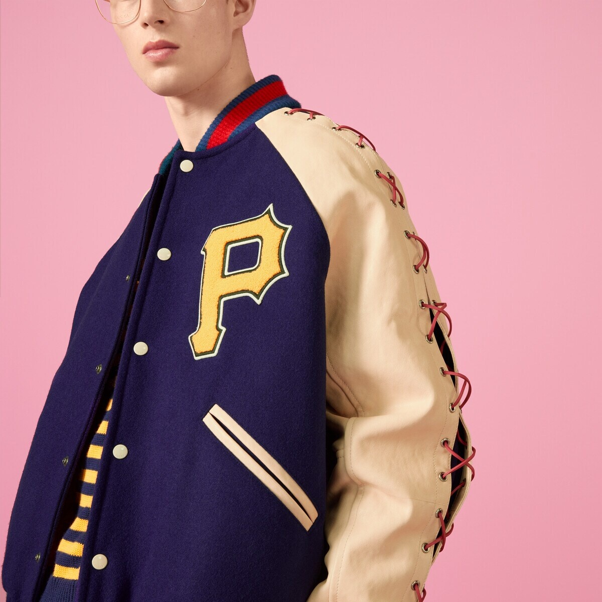 GUCCI Bomber jacket with Pirates patch REVERSIBLE