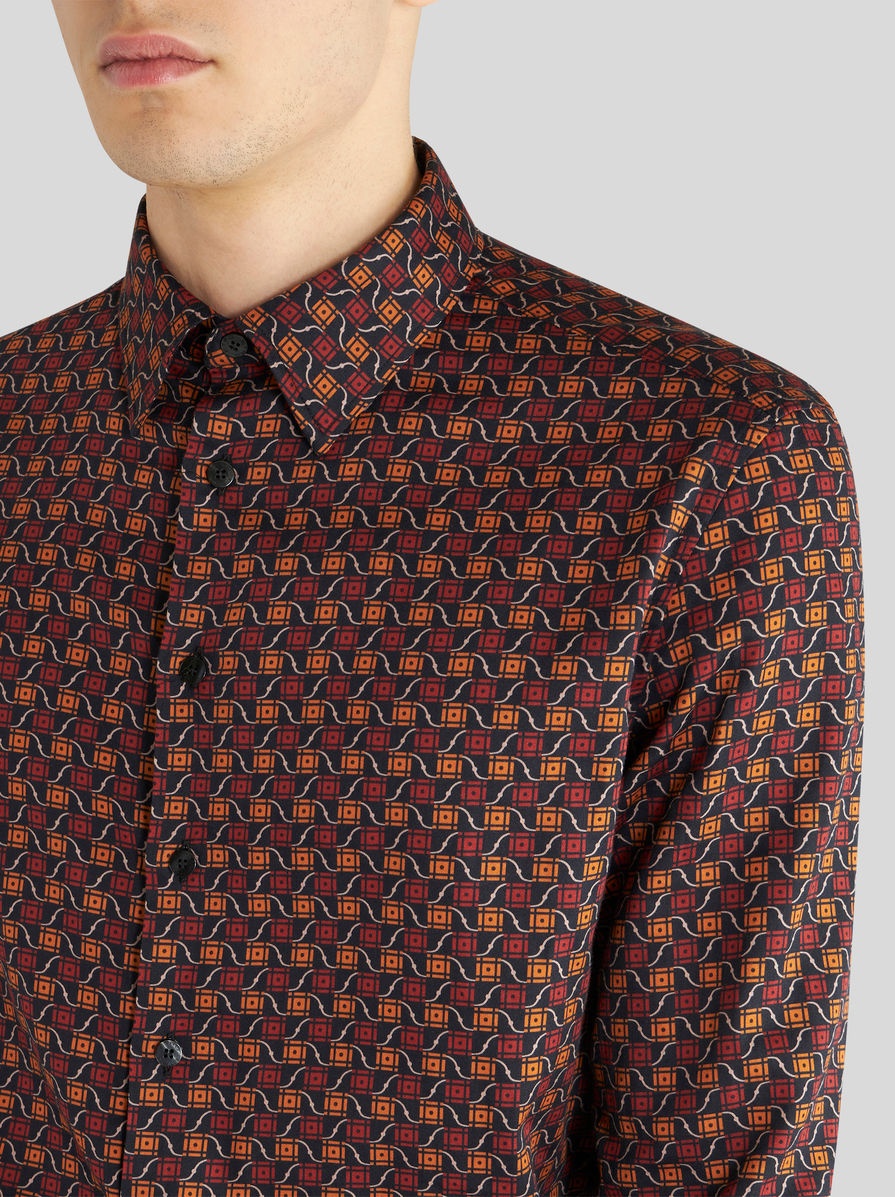 SHIRT WITH TIE PRINT PATTERN - 3