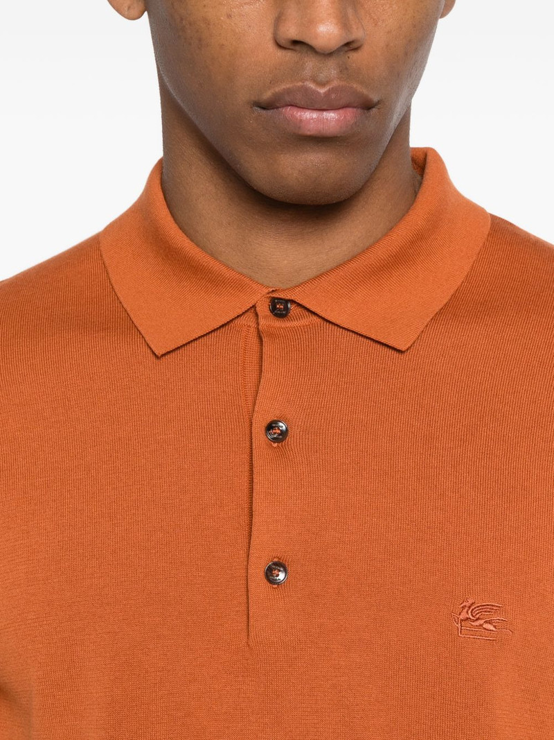 logo-embroidered polo shirt 5