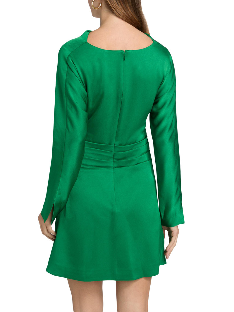 Women's Harpor Satin Minidress - Kelly Green 5