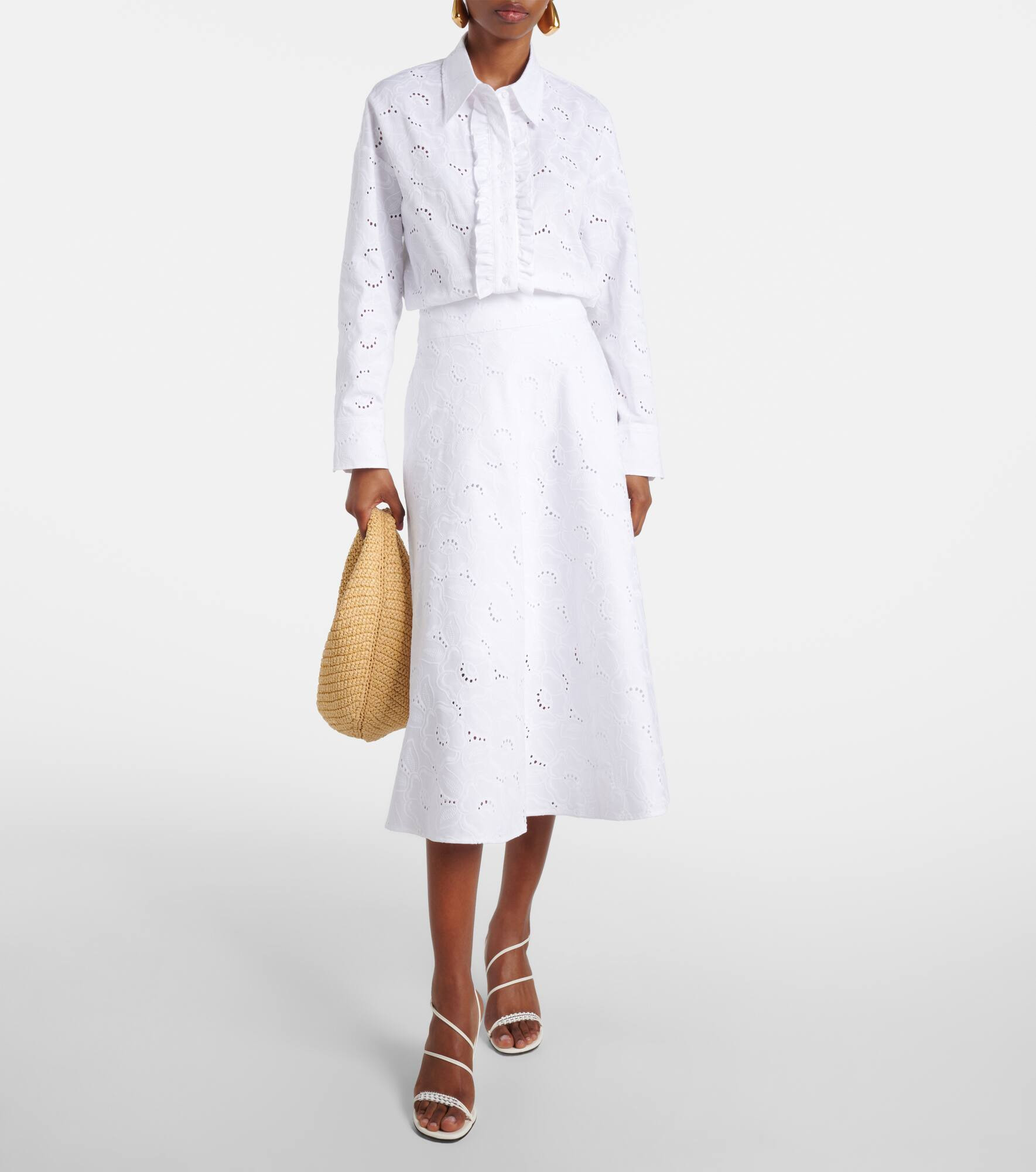 Summer Blossom broderie anglaise shirt - 2