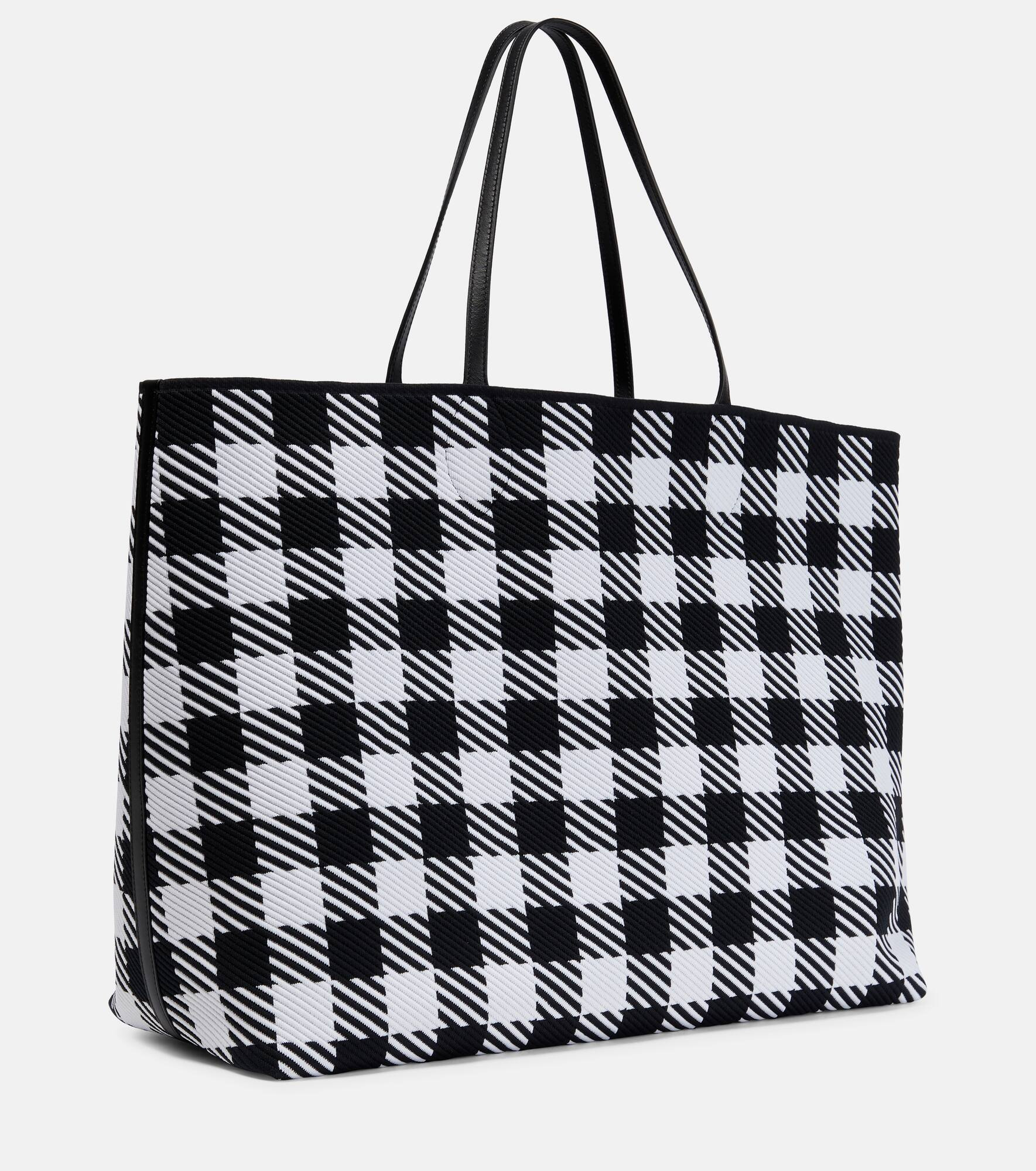 Logo houndtooth tote - 4