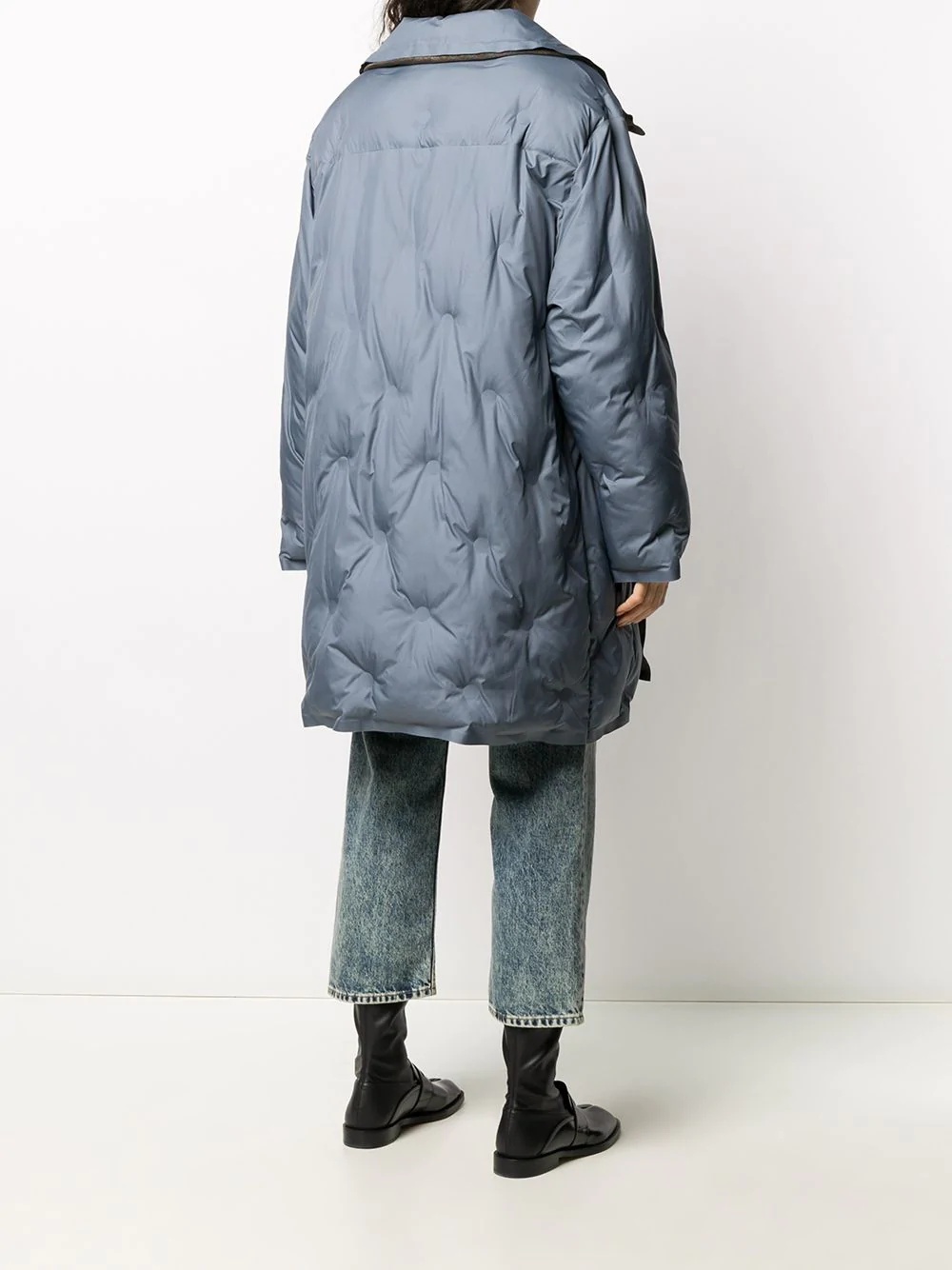 quilted oversized coat - 4