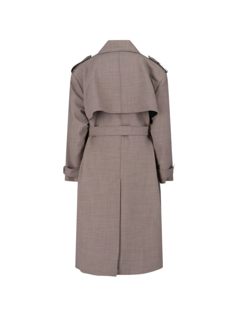 The Frankie Shop Bleecker belted trench coat outlook