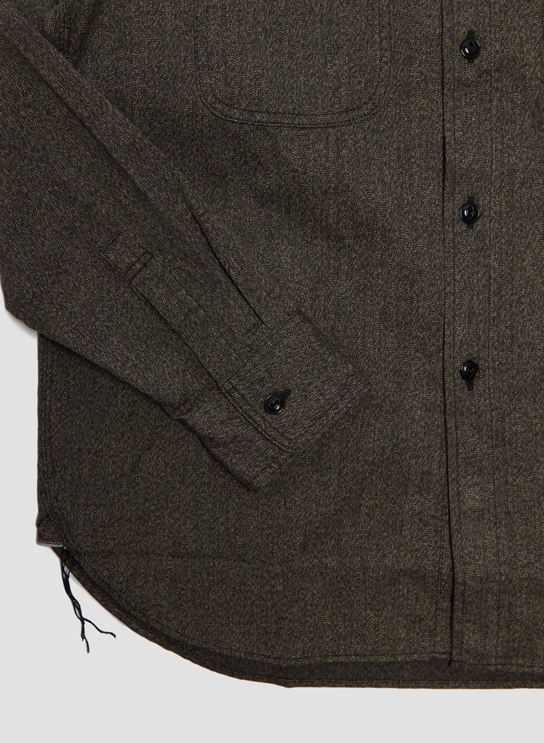 FOB Factory Black Heather Work Shirt Black - 4
