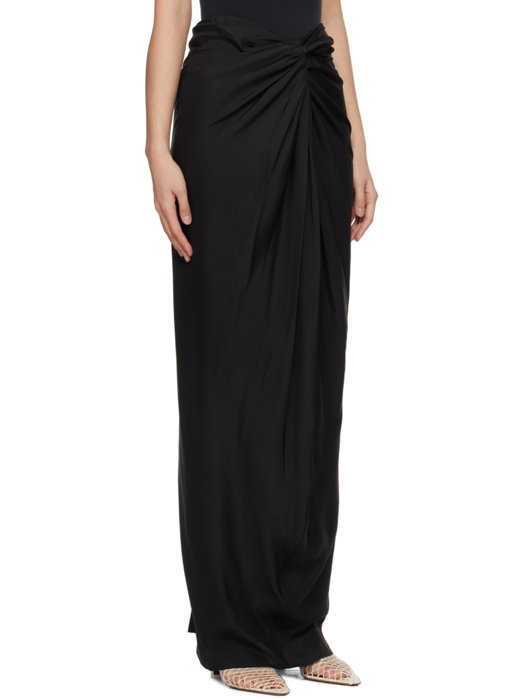 Black Usuki Maxi Skirt - 2