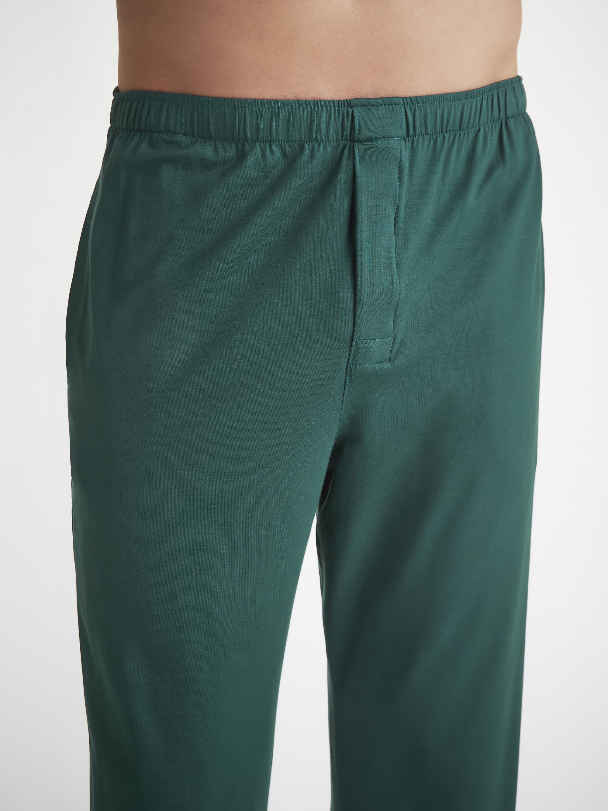 Men's Pajamas Basel Micro Modal Stretch Pine Green - 5