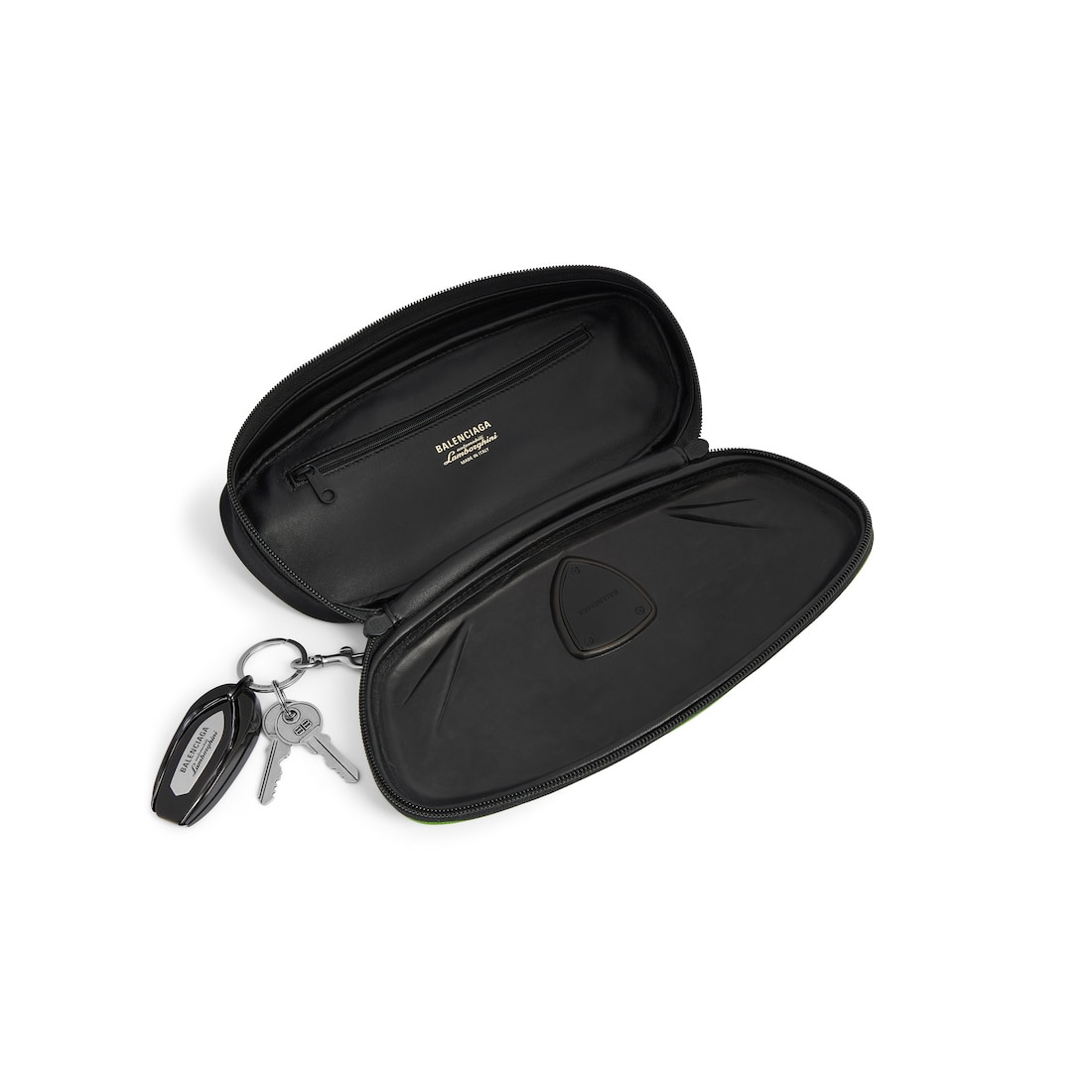 Men's Balenciaga | Automobili Lamborghini Clutch With Charms in Green - 4