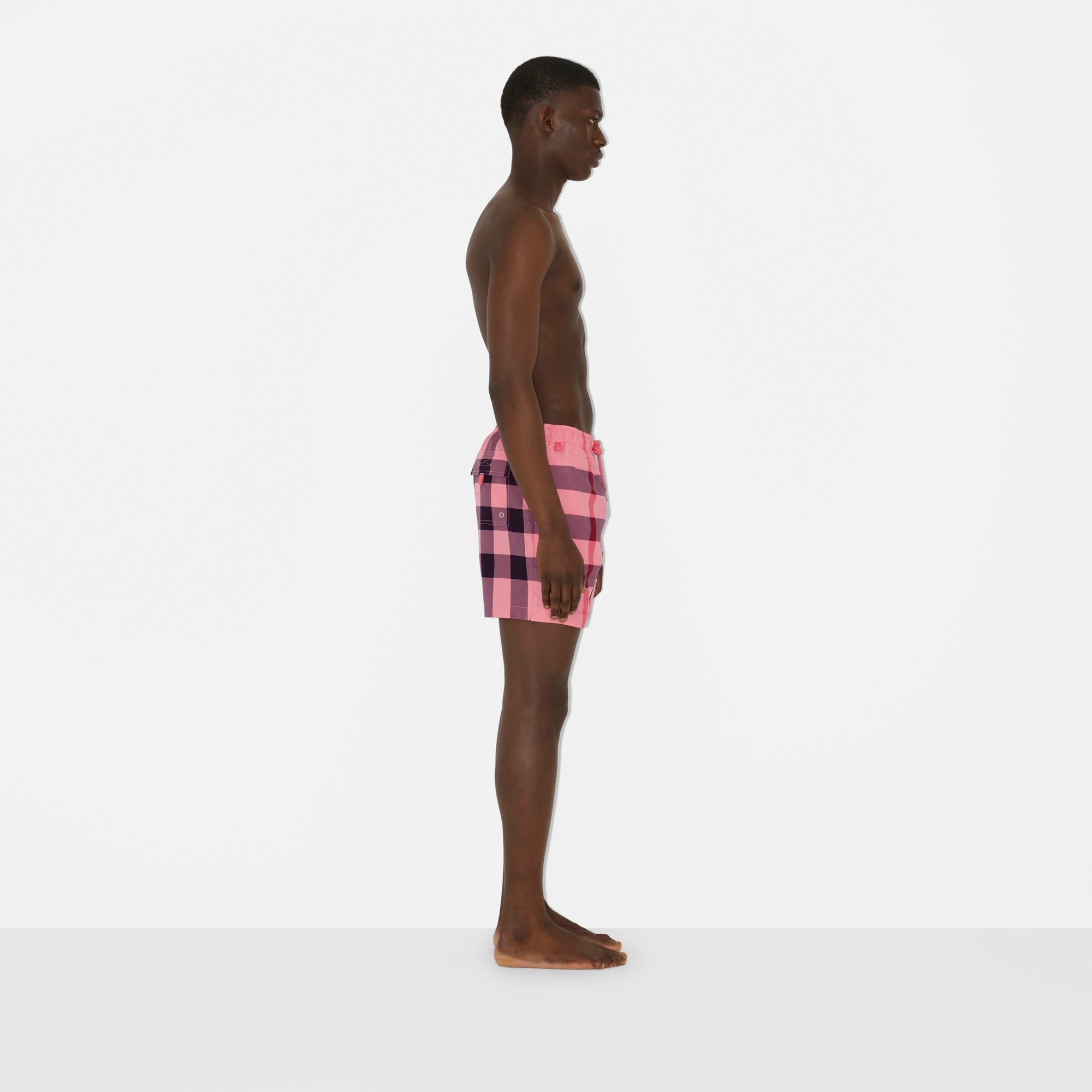 Check Drawcord Swim Shorts - 3