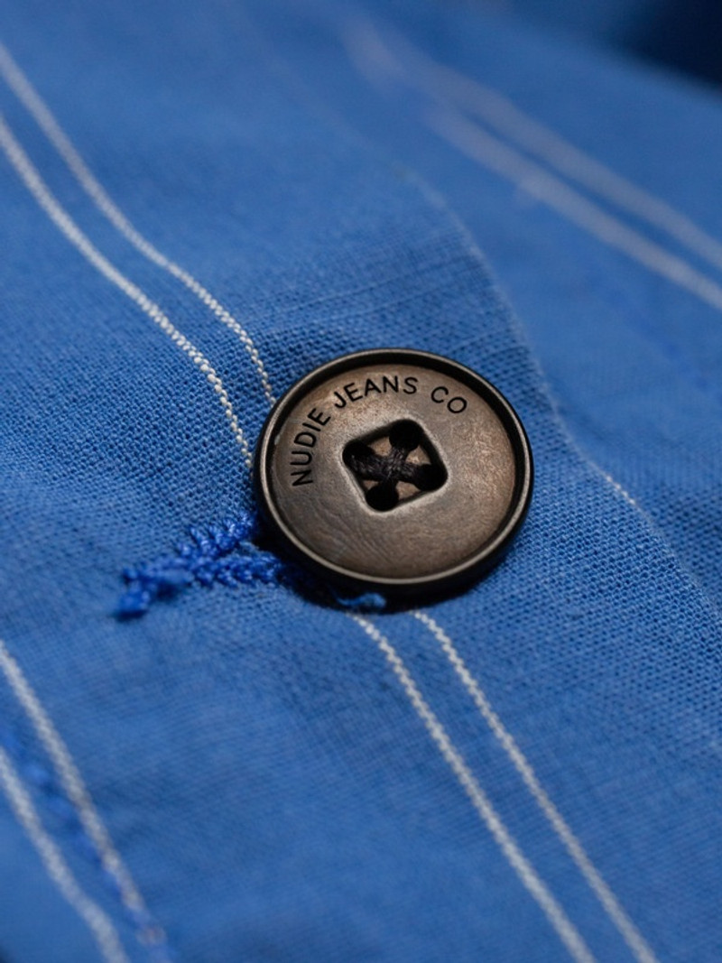 Kicki Striped Workwear Jacket Blue/Offwhite 3