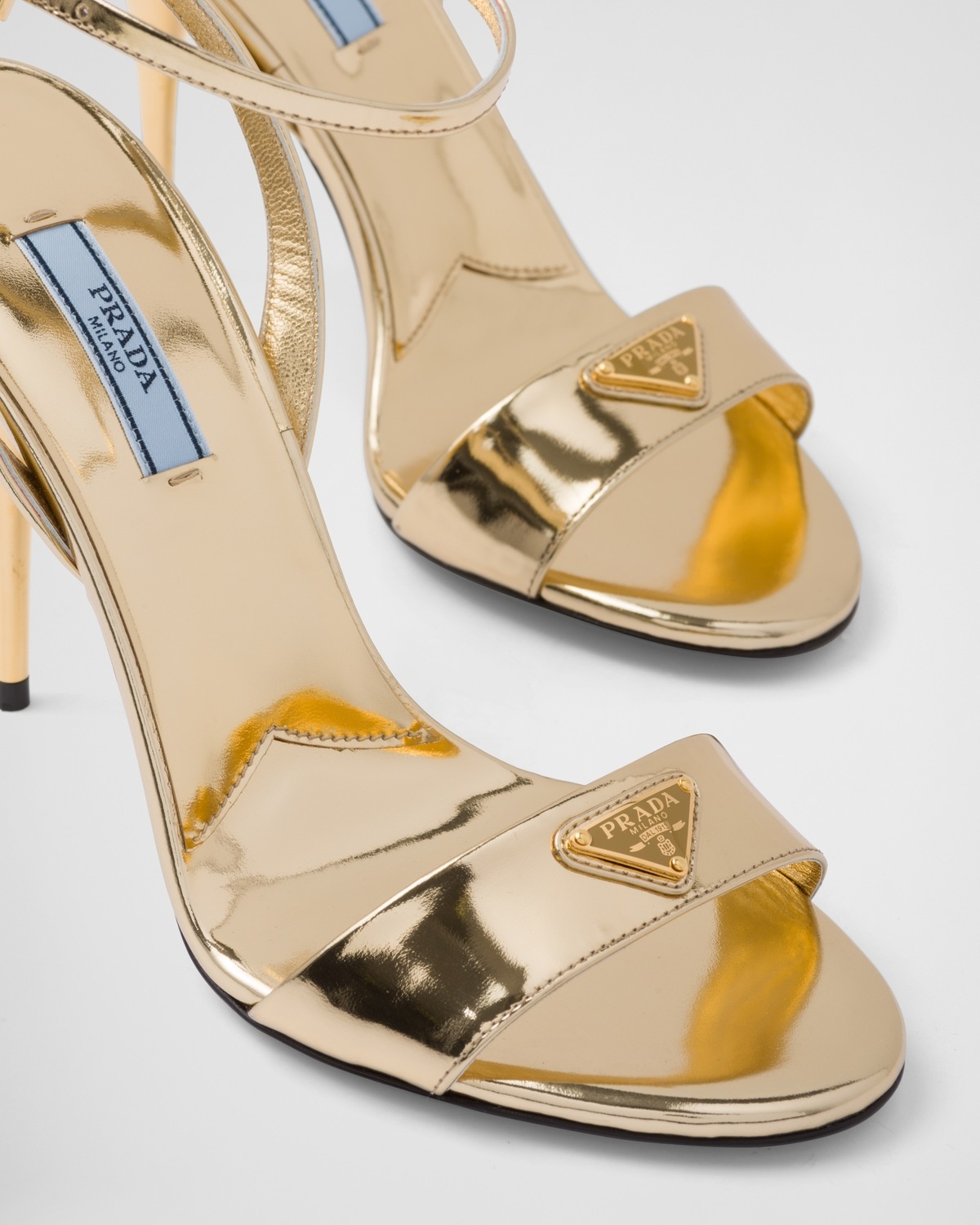 Metallic leather sandals - 6