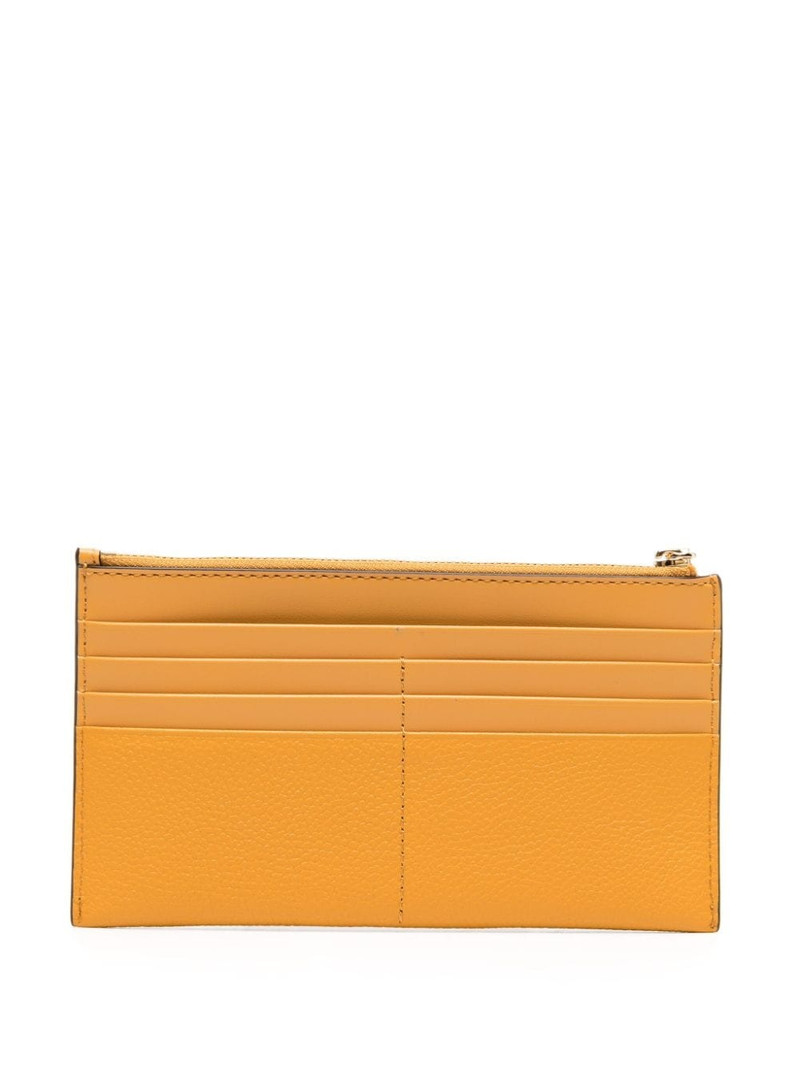 MICHAEL KORS logo-lettering leather card case outlook