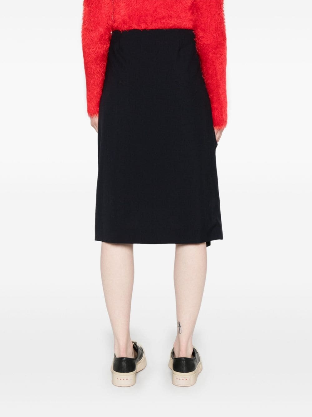 wool midi skirt - 4