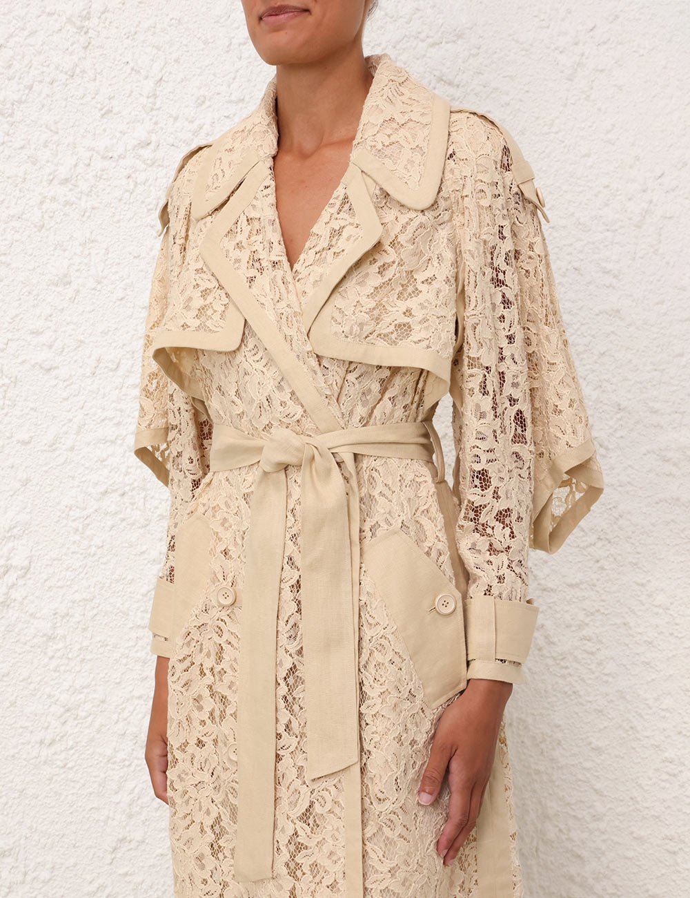 NATURA LACE TRENCH DRESS - 5