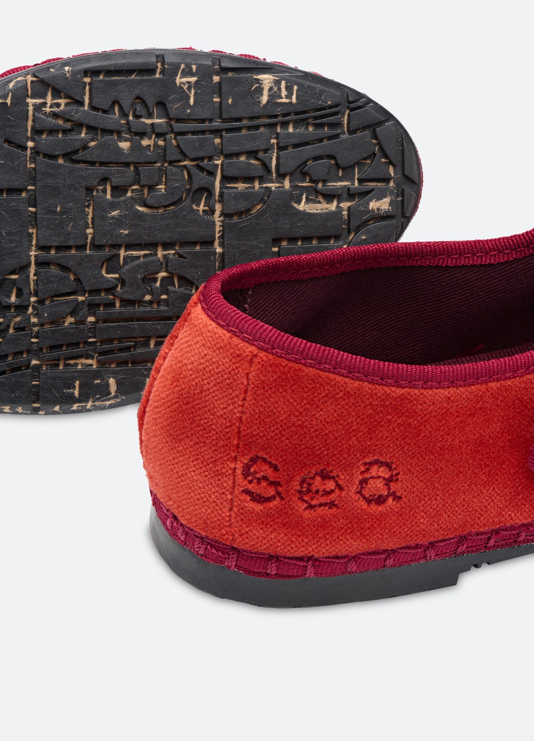 Velvet Mary Jane Flats - 4