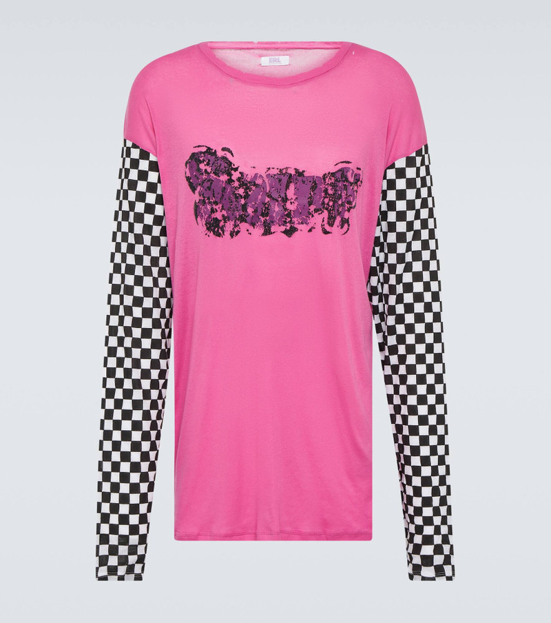 Printed cotton jersey top 1