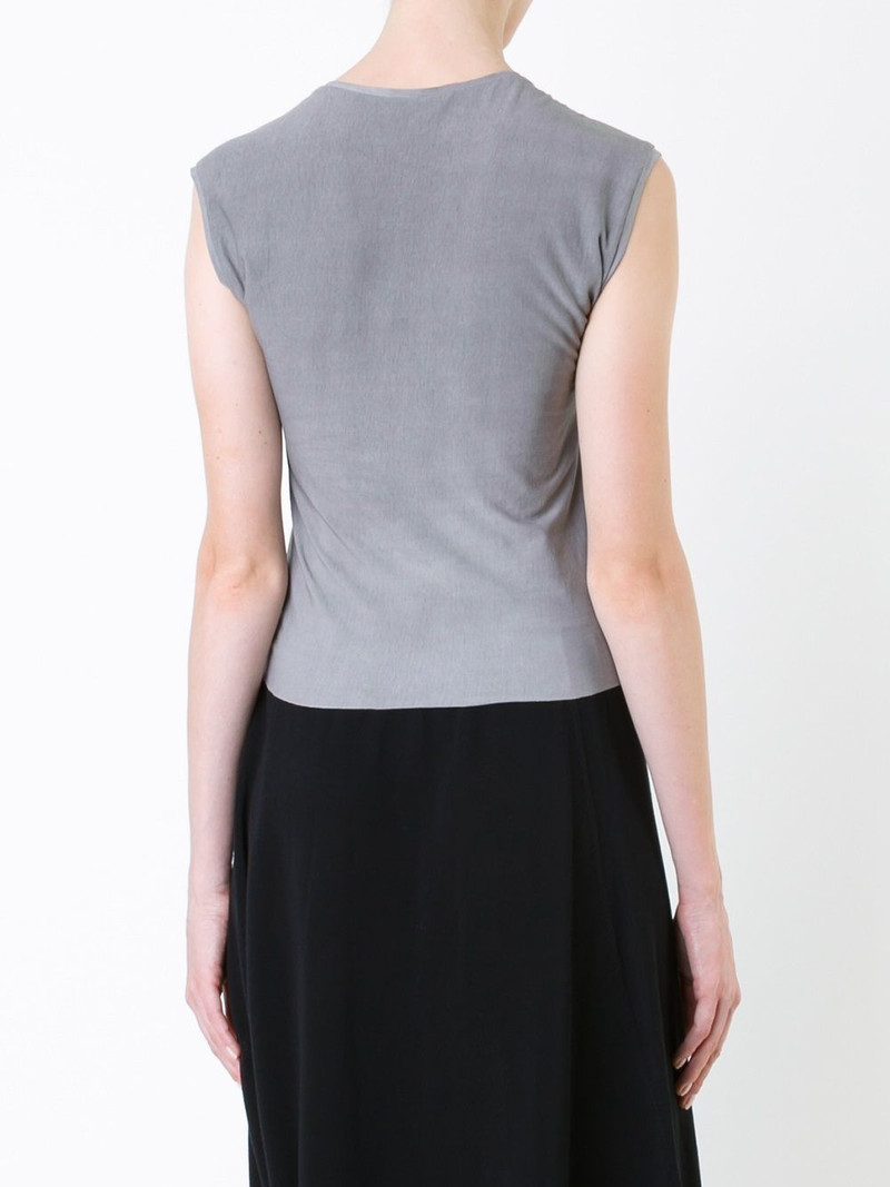 cross detail sleeveless top 4