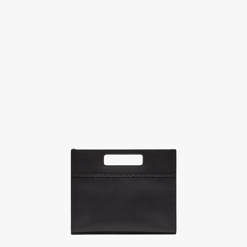 Black leather shopper 3