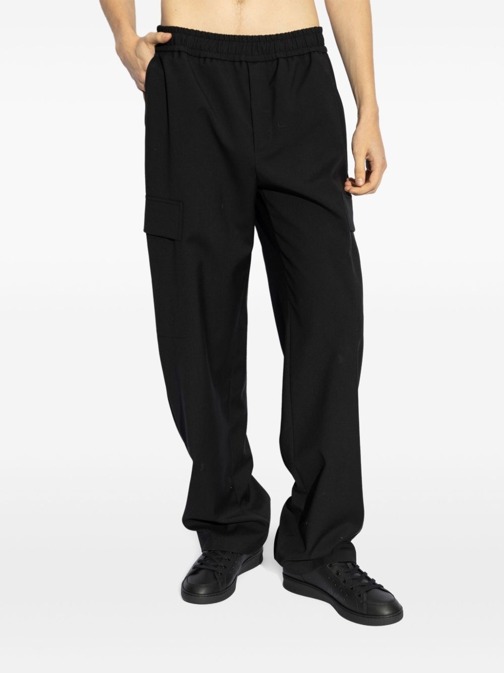logo-plaque cargo trousers - 3
