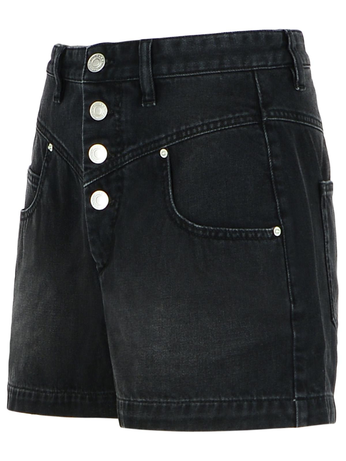 Isabel Marant 'Jovany' Black Denim Shorts Women - 2
