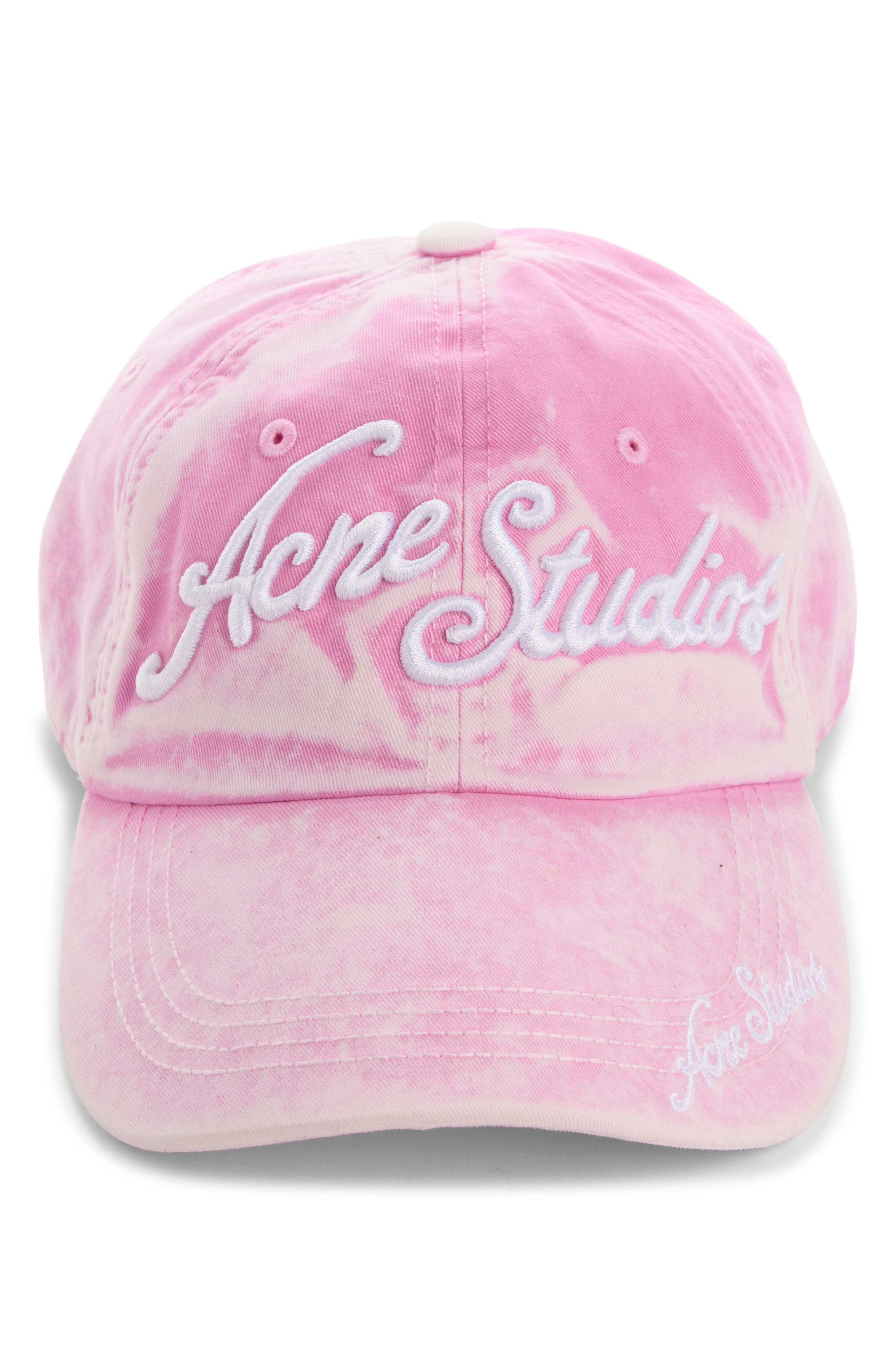 Acne Studios Tourist Logo Embroidered Cotton Twill Baseball Cap in Bubble Pink at Nordstrom - 2