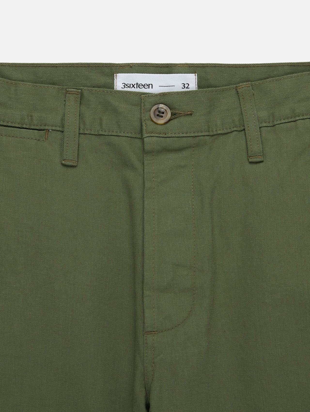 CH-55x - Olive Selvedge Chino - 6