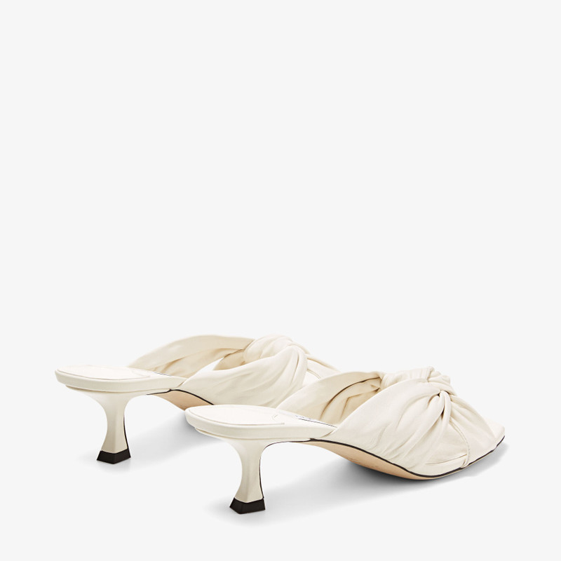 Avenue 50 Latte Nappa Leather Mules 5