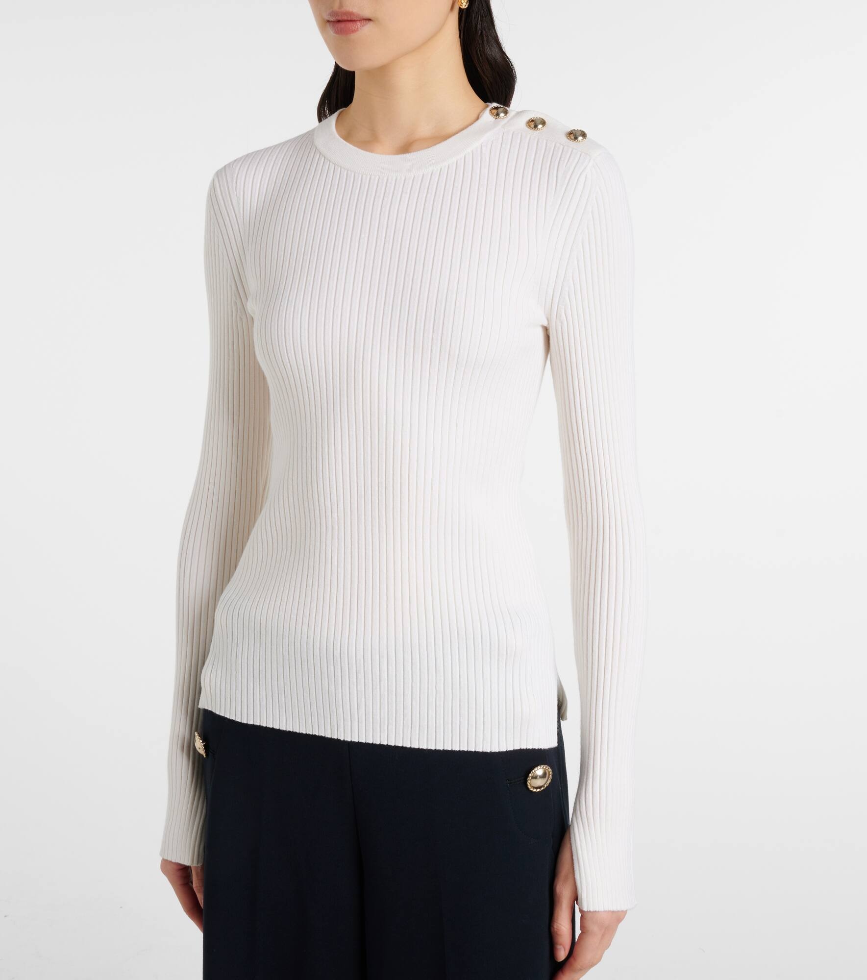 Essential Ease wool and silk-blend sweater - 6