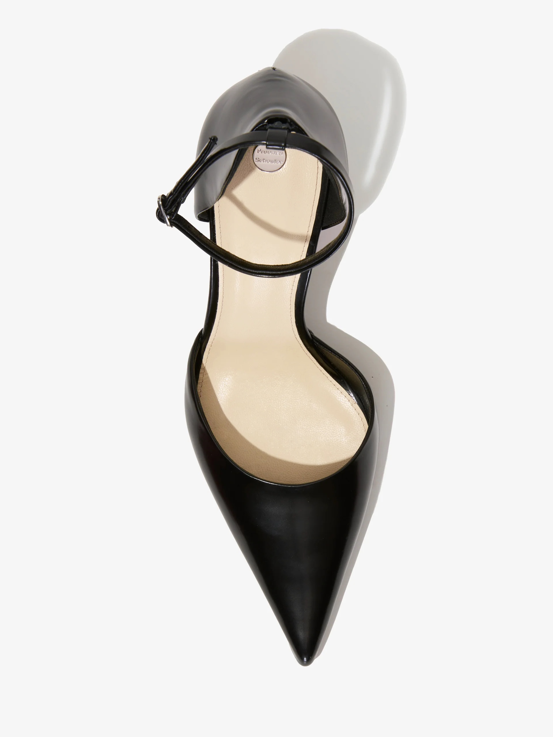Slash Ankle Strap Pumps in Spazzolato Leather - 4