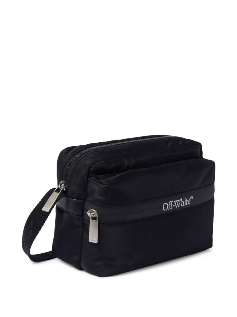 logo-print messenger bag 4