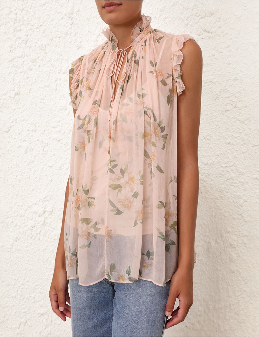 NATURA FRILLED TANK - 5