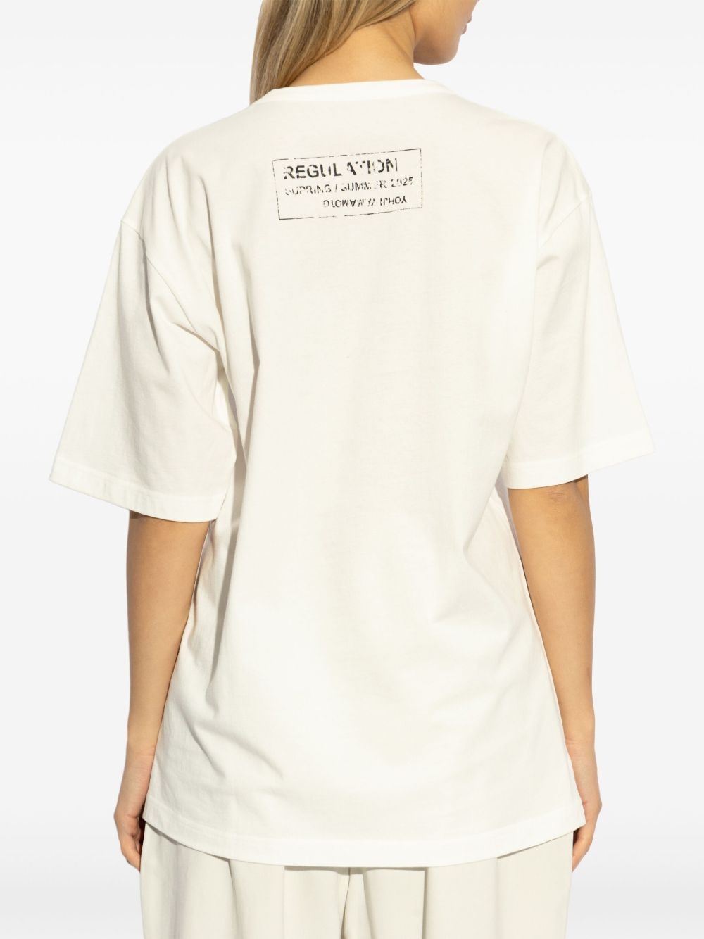 text-print T-shirt - 4