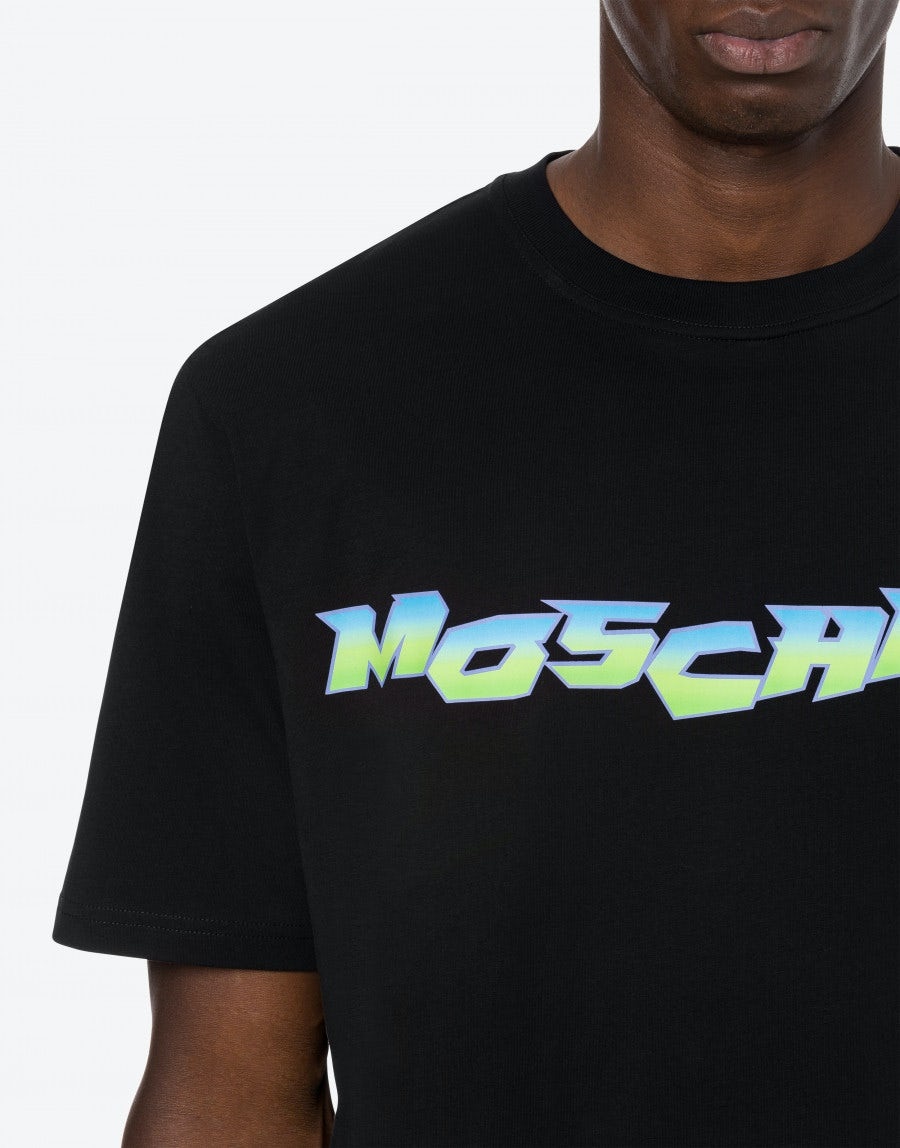 MOSCHINO SURF LOGO ORGANIC COTTON T-SHIRT - 4