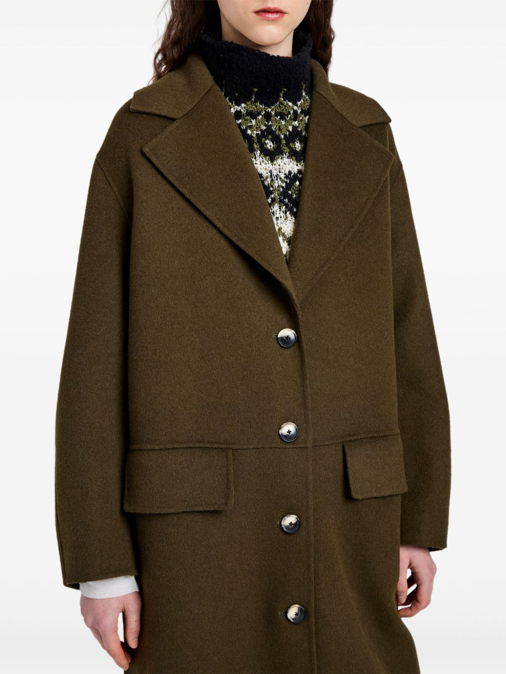 Tammy button-fastening patch-pocket coat - 5