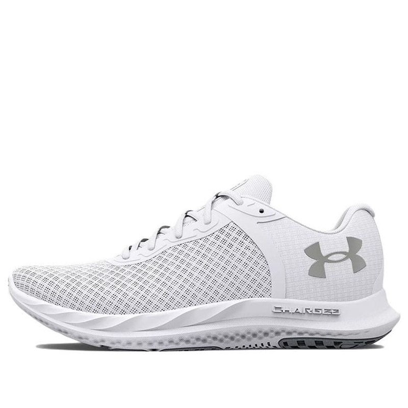 (WMNS) Under Armour Charged Breeze 'White Metallic Silver' 3025130-100 - 1
