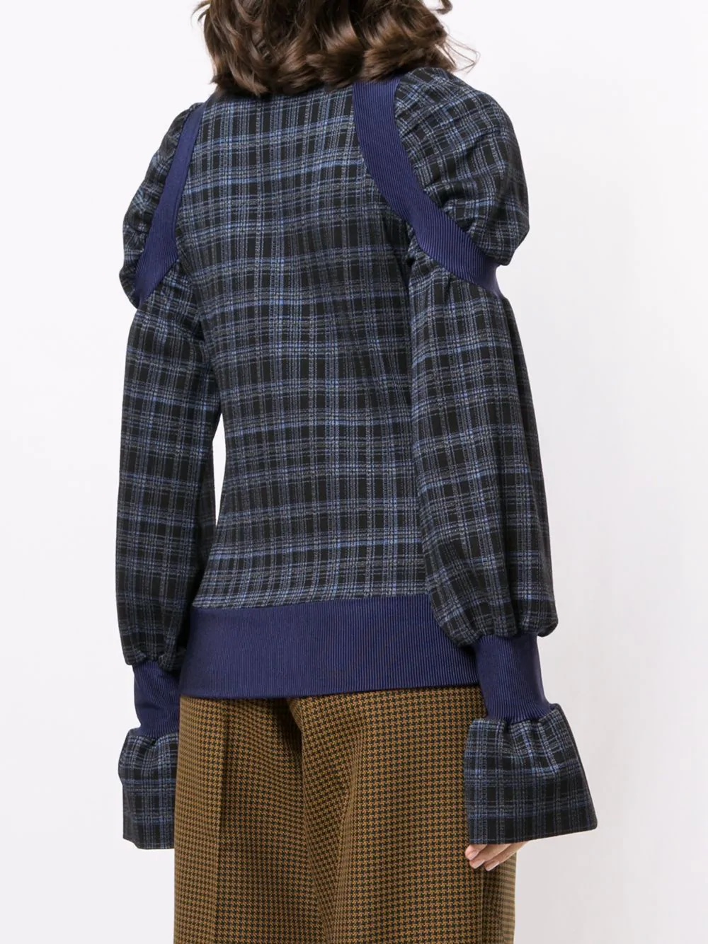 plaid check jumper - 4