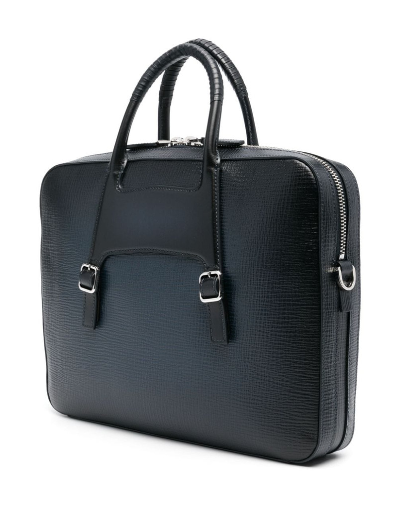 Santoni logo-stamp laptop bag outlook