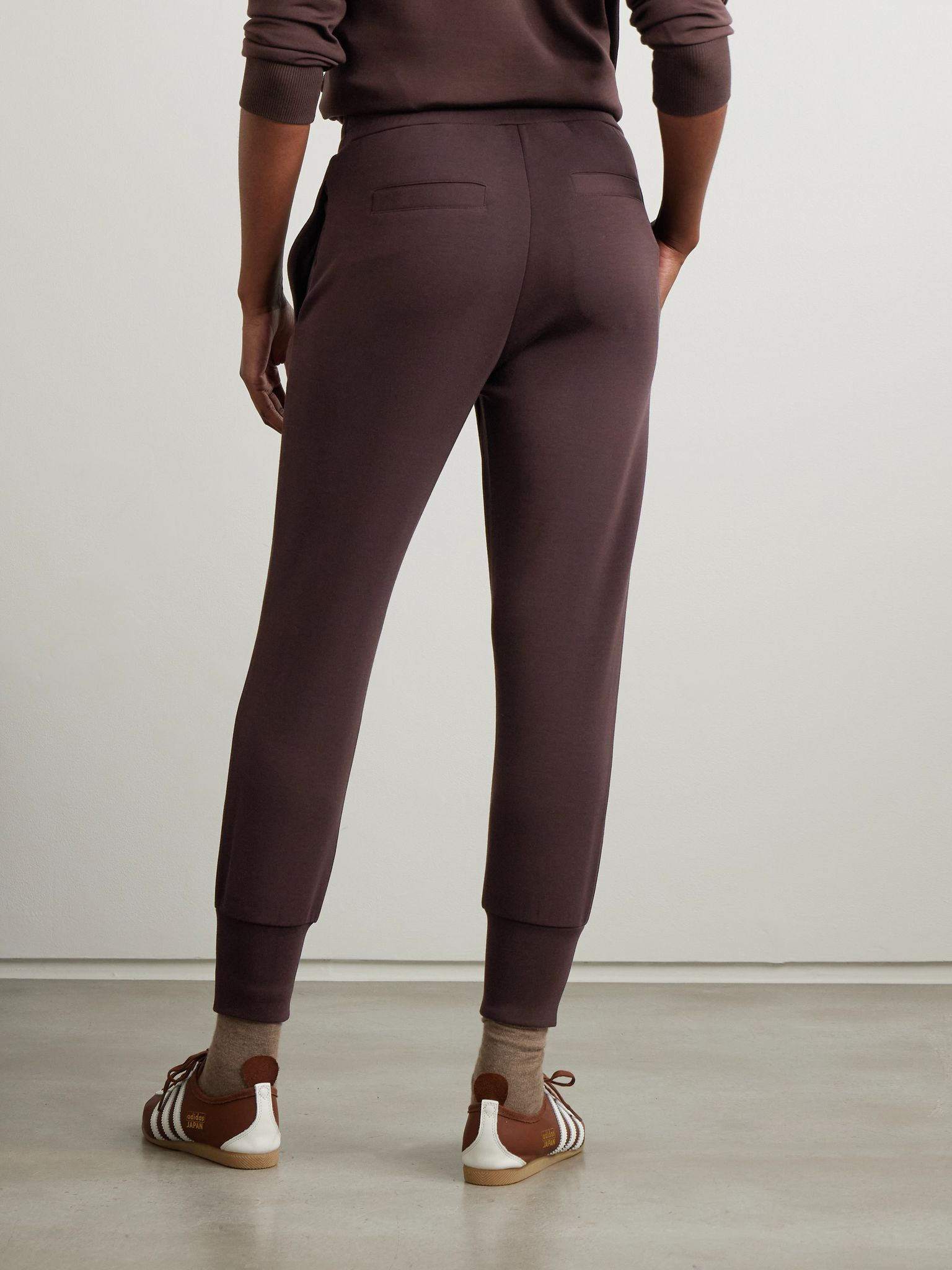 The Slim Cuff DoubleSoft® track pants Dark brown - 3