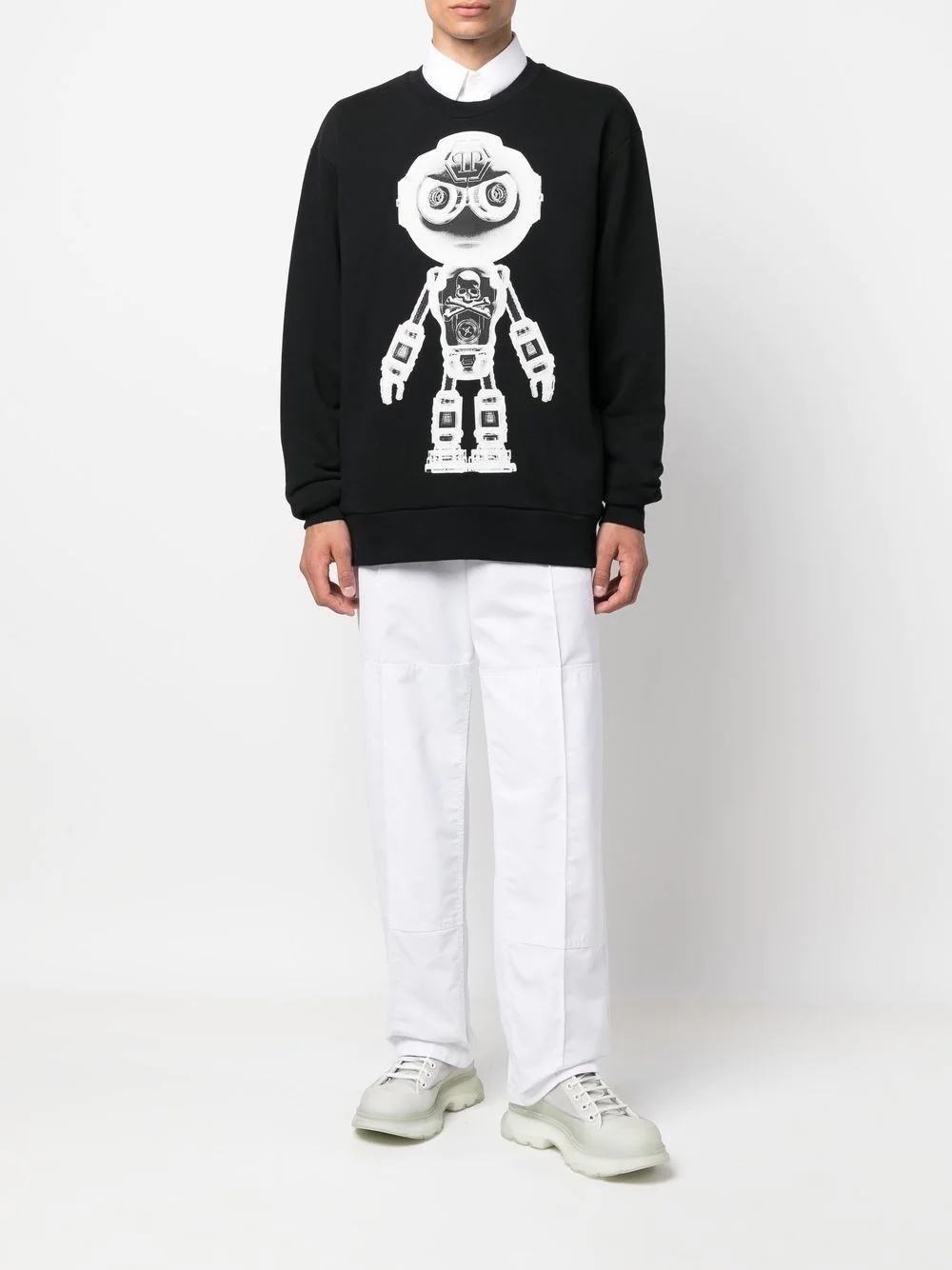 graphic print cotton sweatshirt - 2