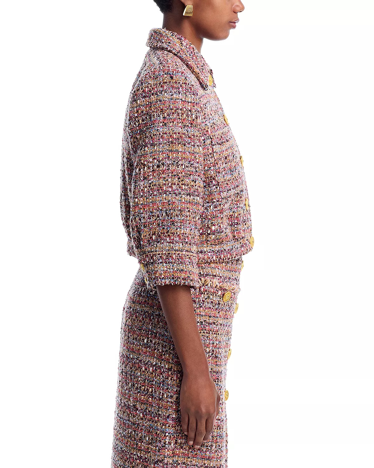 Jia Tweed Crop Jacket - 7