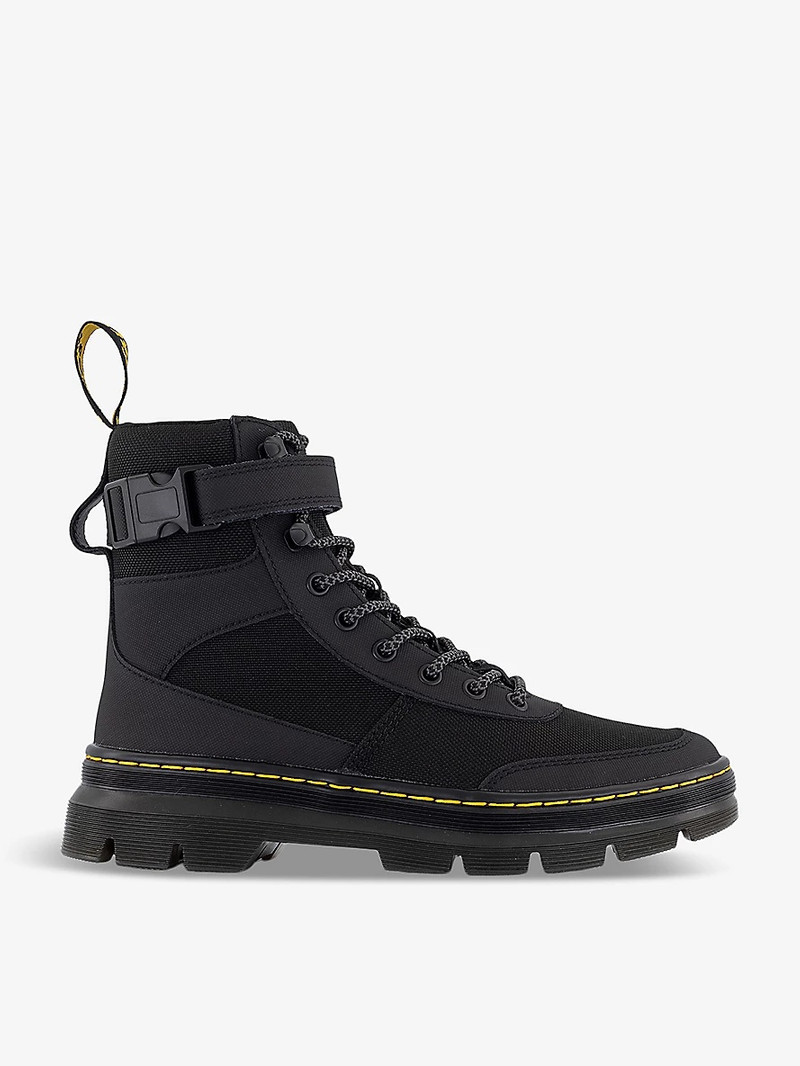 Combs Tech Element leather and nylon ankle boots 1