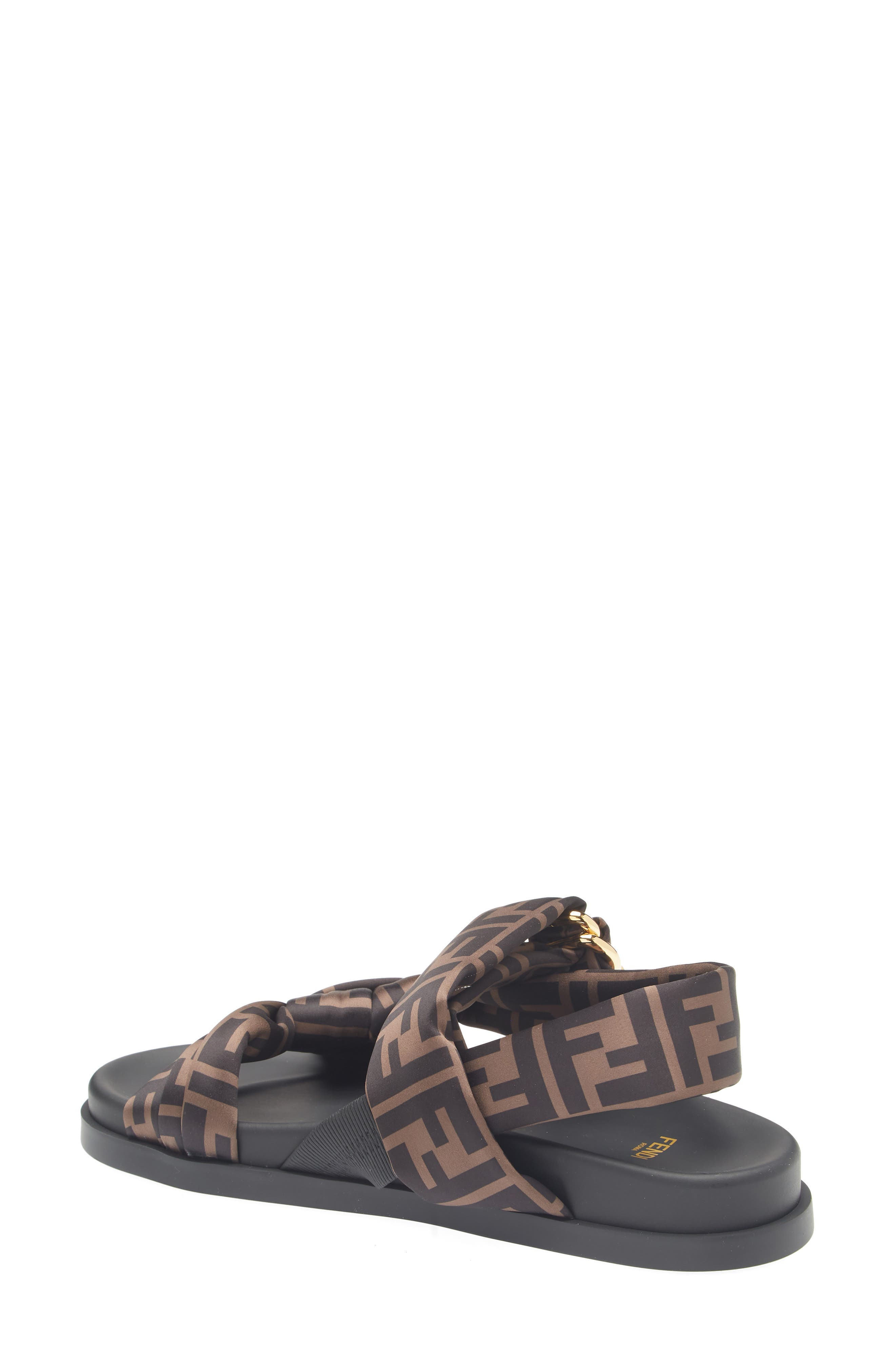 Fendi Feel Sandal in Tabacco/Nero at Nordstrom - 2